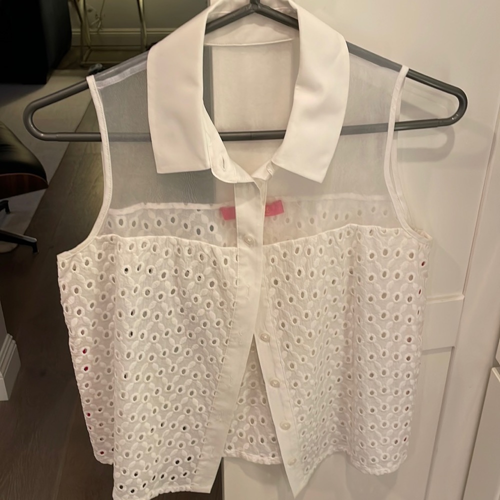 Catherine Malandrino sleeveless blouse.